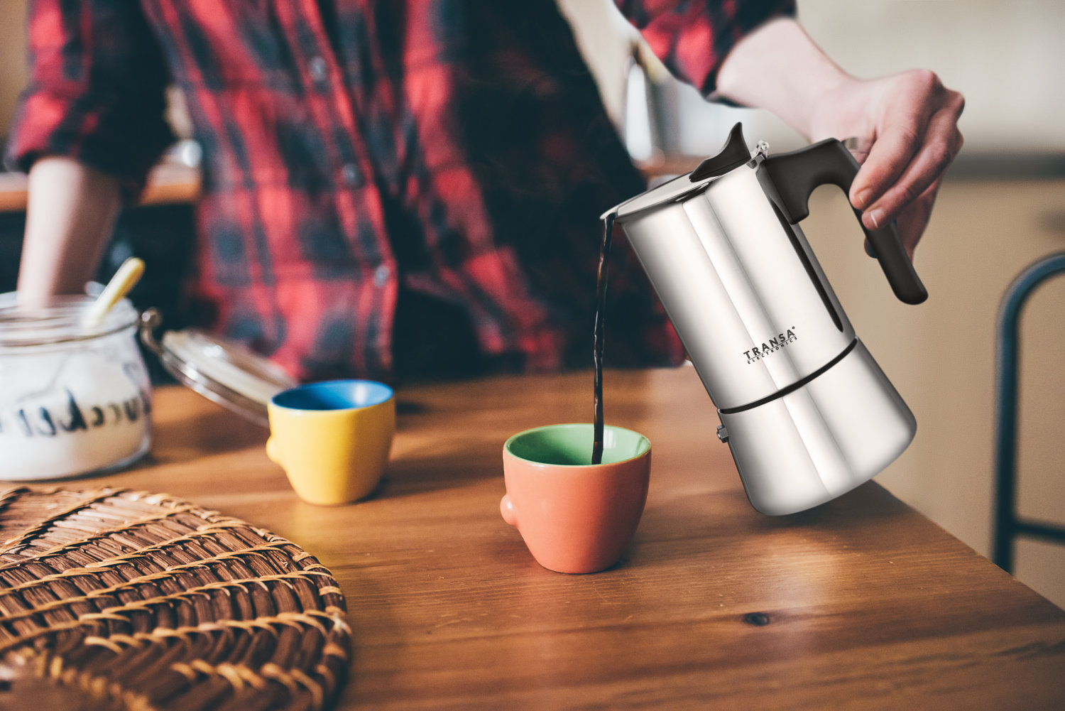 Kawiarka Caffè 4 Tz Transa Electronics o pojemności około 200 ml